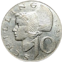10 Schilling Münze Silbermünze