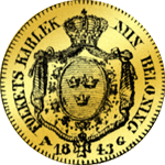 1843 Rückseite Dukaten Gold Münze 