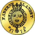 1774 Gold Münze Dukaten Rückseite