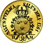 1761 Dukate Gold Münze Rückseite