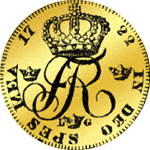 1722 Gold Münze Dukate Rückseite