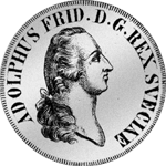 1752 Doppelter Karolin á 4 Mark Silber Münze