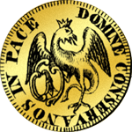 Gold Münze Alter Dukaten Bildseite