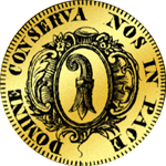 Alter doppelter Gold Gulden Münze