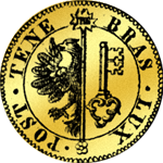 1848 Münze 20 Frankenstück Gold Rückseite