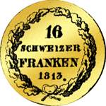 Rückseite 1813 Gold Münze Dupplone Doppel Dukaten