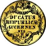 1741 Einfacher Dukaten Gold Münze 