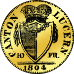 Louisdór 10 Schweizer Franken Gold Münze 1804