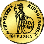 1813 Dupplone Doppeldukaten Gold Münze
