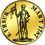 1787 Gold Münze Doppeldukaten Dupplone 