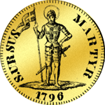 1796 Münze Dupplone Gold Doppelte