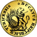 1810 Gold Münze Einfacher Dukaten Rückseite