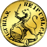 1761 Halber Dukaten Gold Münze Rückseite