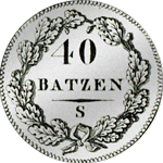 1798 Silber Münze Neutaler 4 Franken Stück 