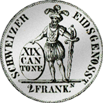 1812 Halber Neu Taler Silber Münze 2 Frankenstück 