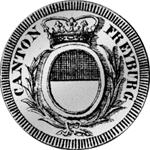 Münze Silber 10 Batzen Stück Franken Freyburg 1811