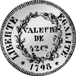 1798 Freyburg 1/4 Talerstück Münze Silber