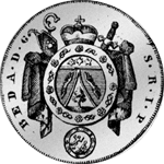 1780 Silber Münze Neu Taler Rückseite