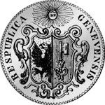 1723 3 Livres Silber Münze Genf