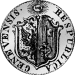 Genf 6 Sols Stück Silber Münze 1791