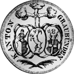 1825 1 Franken 10 Batzen Silber Münze