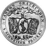 1842 4 Franken Silber Münze Neutaler 