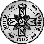 1795 Silber Münze 1/3 Taler Stück Neuburg 