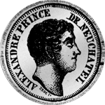 1814 Silber Münze 2 Franken Stück Neuburg 