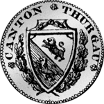 1808 Thurgau 1/3 Gulden Silber Münze 1/2 Frank 