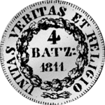 4 Bätzner Örtli Silber Münze 1811