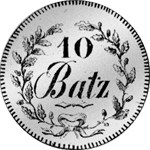 1804 Franken Silber Münze 10 Bätzner Waadtland 