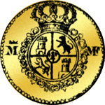 1793 1 Piaster Taler Gold Münze Carolin 1/16 Quadrupel 