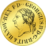 Halbe Pistole Georgsdór 1821 Gold Münze