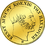Reichs Taler Gold Münze 1848