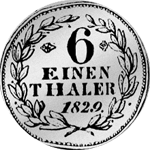 Taler Reichs Silber Münze 1829