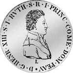 Konventions Silber Spezies Taler Münze 1812