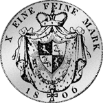 Münze Rückseite Silber Konventions Spezies Taler 1806