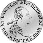 Stück Gulden Münze Silber 1786