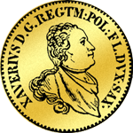Gold Münze Einfache Pistole Luisdór Augustdór 1768