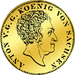 Gold Münze Doppel Pistole 1830