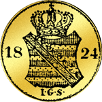 Münze Gold Dukaten 1824