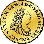 Münze Dukatn Gold 1740