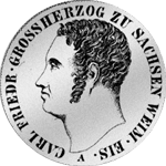 2 Taler Stück Silber Münze Vereins Taler 1840