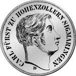 2 Münze Gulden Silber Stück 1848