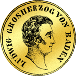 5 Gulden Stück Gold Münze 1827