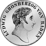 Gulden Silber Stück Münze 1822