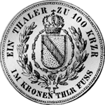 Münze Silber Gulden 2 Stück 1829 Rückseite