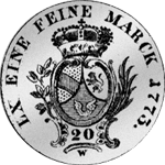 1773 Batzen 6 20 Kronen Stück Silber Münze