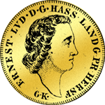 Carolin á 3 Gold Gulden 1733 Münze