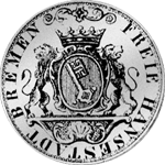 1/2 Taler 36 Grote Silber Münze 1846